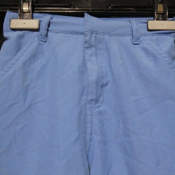 WARDROBE ESSENTIALS | 6x | Girl's Blue Lightweight Cargo Pants | Tie Bottoms - Picture 4 of 16